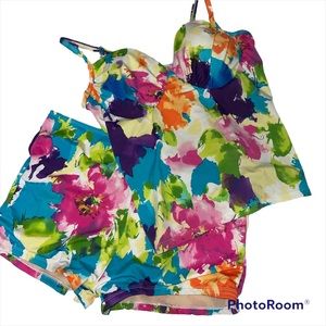 Newport News boy shorts 16  tankini 14 swim set
